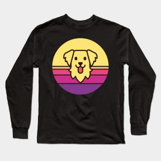 Sunset Walk with my Golden Retriever Long Sleeve T-Shirt